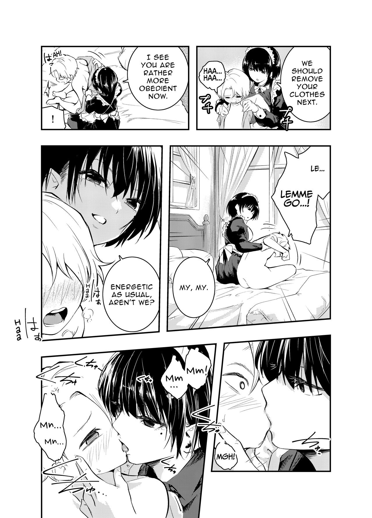 Hentai Manga Comic-A Beautiful Maid Teaches a Cheeky Shota a Lesson-Read-14